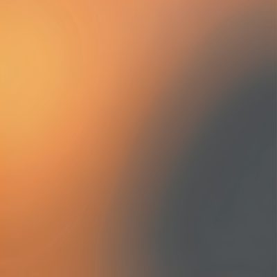 a soft gradient of warm orange and deep grey