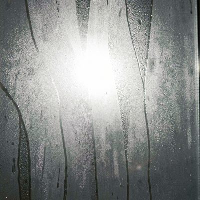 frosted glass with light behind it
