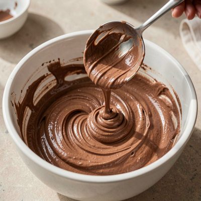 a hair colour being mixed in a bowl