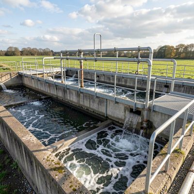 a sewage works aeration tank