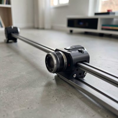 a camera slider being used for a slow move