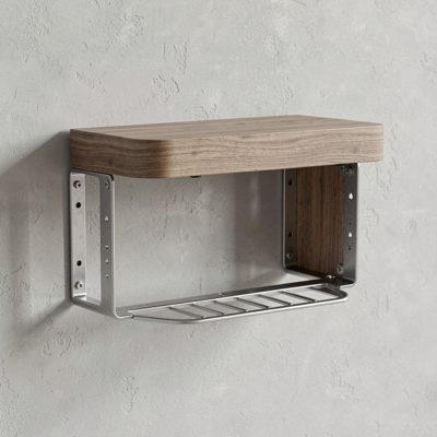 a wall mounted rack with the front cover taken off