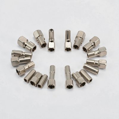 flat laid fc connectors ready for bending into rack shape