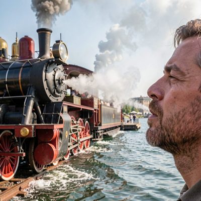 a steamer directing vapour towards a face