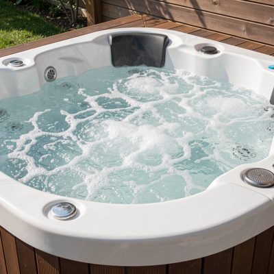 a jacuzzi with bubbling water