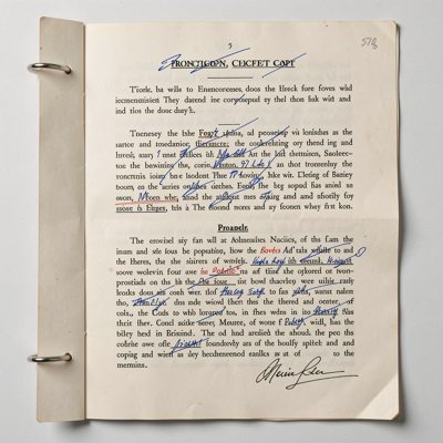 a proof copy with correction marks